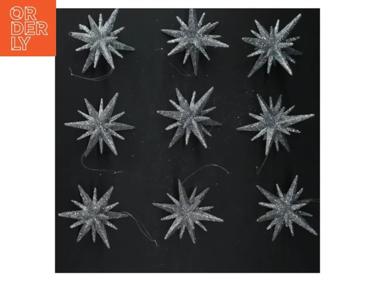 Billede 2 - Glitrende snefnug dekorationer (str. 10 cm)