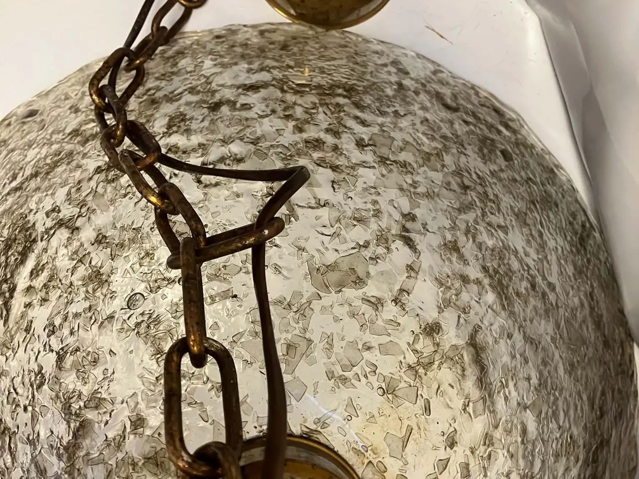Billede 2 - Vintage loftlampe med messingophæng