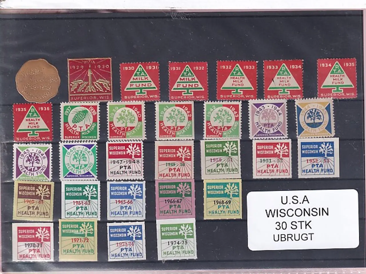 Billede 1 - U.S.A. - Wisconsin - Velgørenhed - 30 Stk. - Ubrugt
