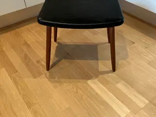 Taburet med teak ben, Vintage
