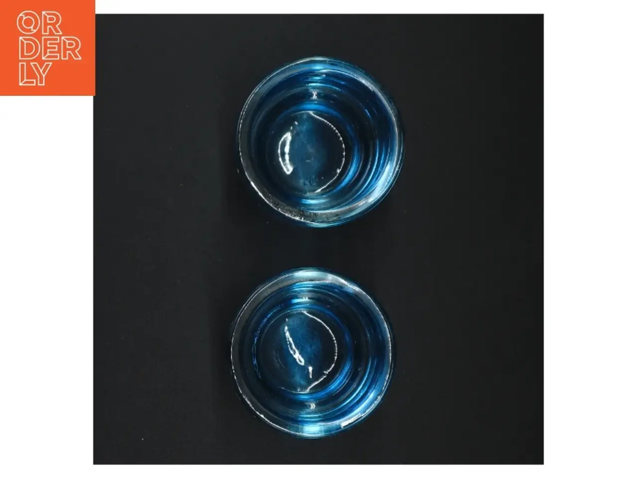 Billede 4 - Blå/turtis glasvasesæt (str. 7 x 8 cm)