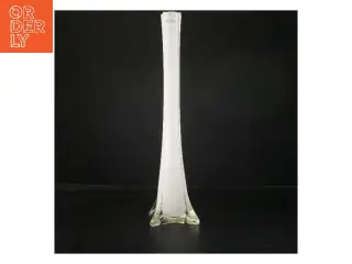 Hvid vase fra holmegaard (str. 51x9x9 cm)