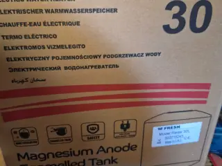 Fresh 30 ltr elvandvarmer