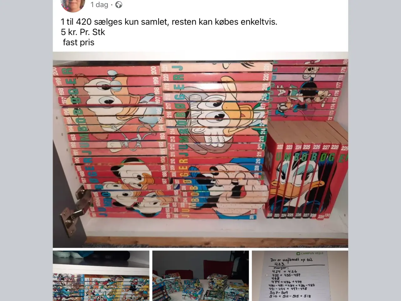 Billede 1 - jumbobøger nr. 1-425 Samlet pris 1300 kr.