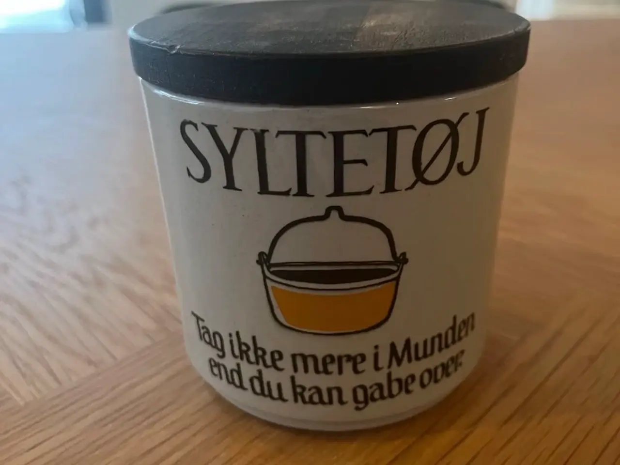 Billede 1 - Retro syltetøjskrukke fra Knabstrup Keramik