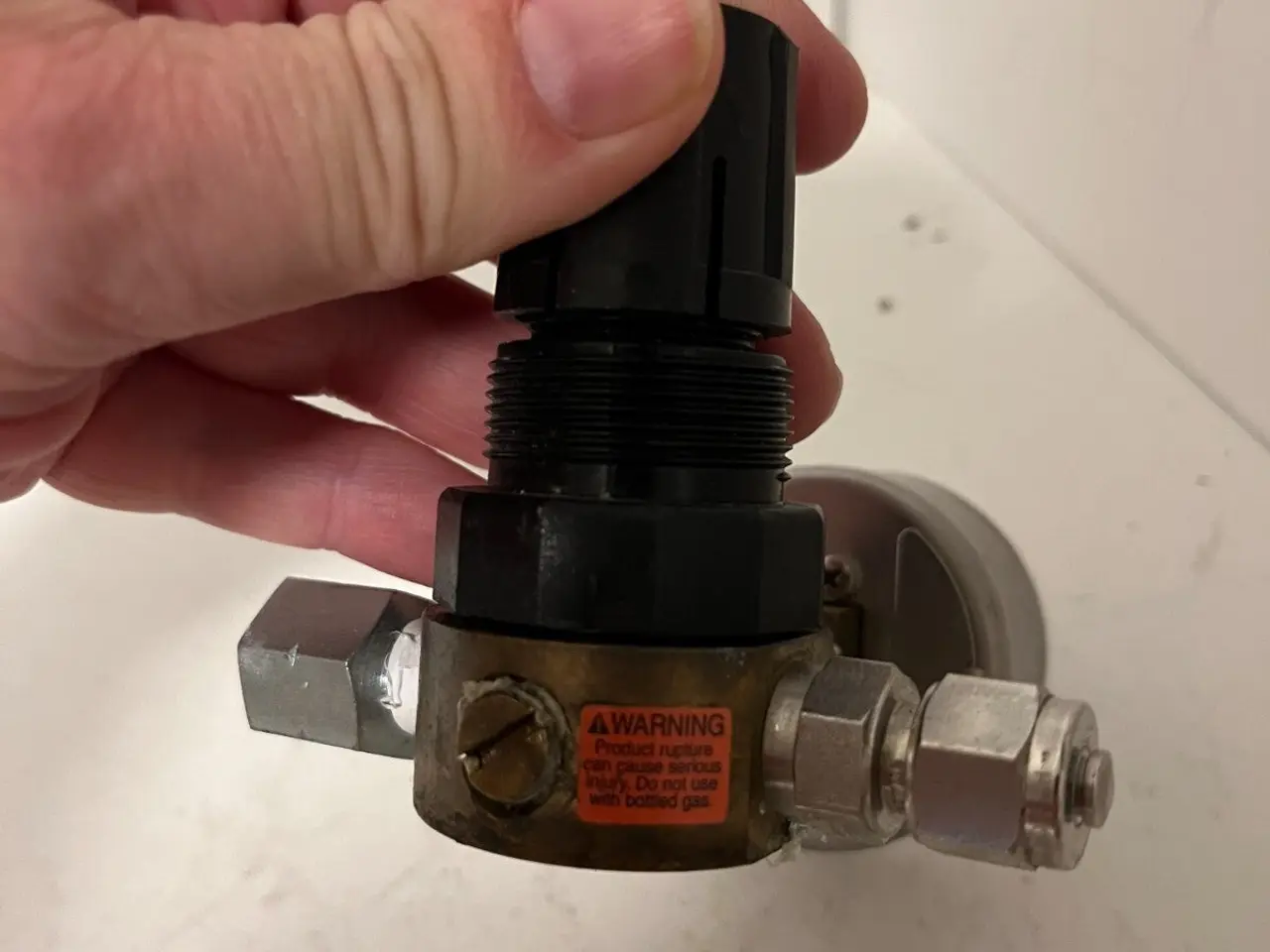 Billede 4 - Oxygen Pressure Regulator 0–10 bar Gauge Inline