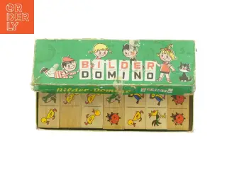 Retro Bilder-Domino Spil (str. 25 x 8,5 cm)