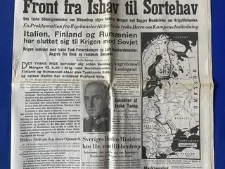 Avis - Politiken - 23. Juni 1941 - Krigen mod Rusland