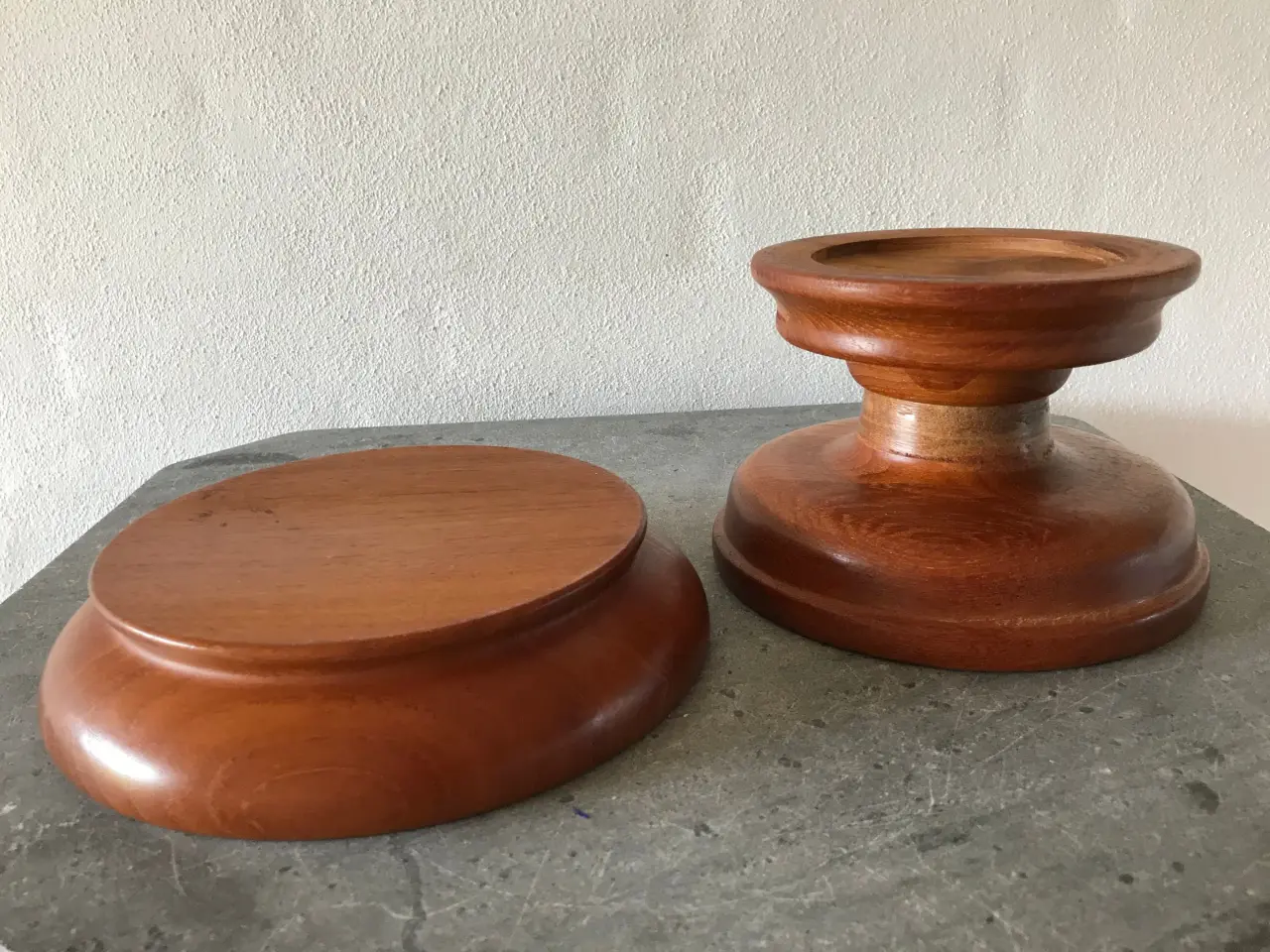 Billede 8 - Flot opsats + bordskål i teak (retro)