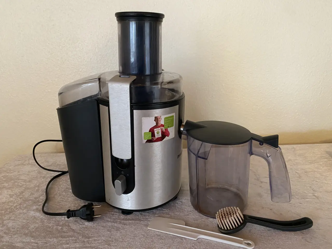 Billede 1 - Philips saftpresser i rustfrit stål med stor påfyl