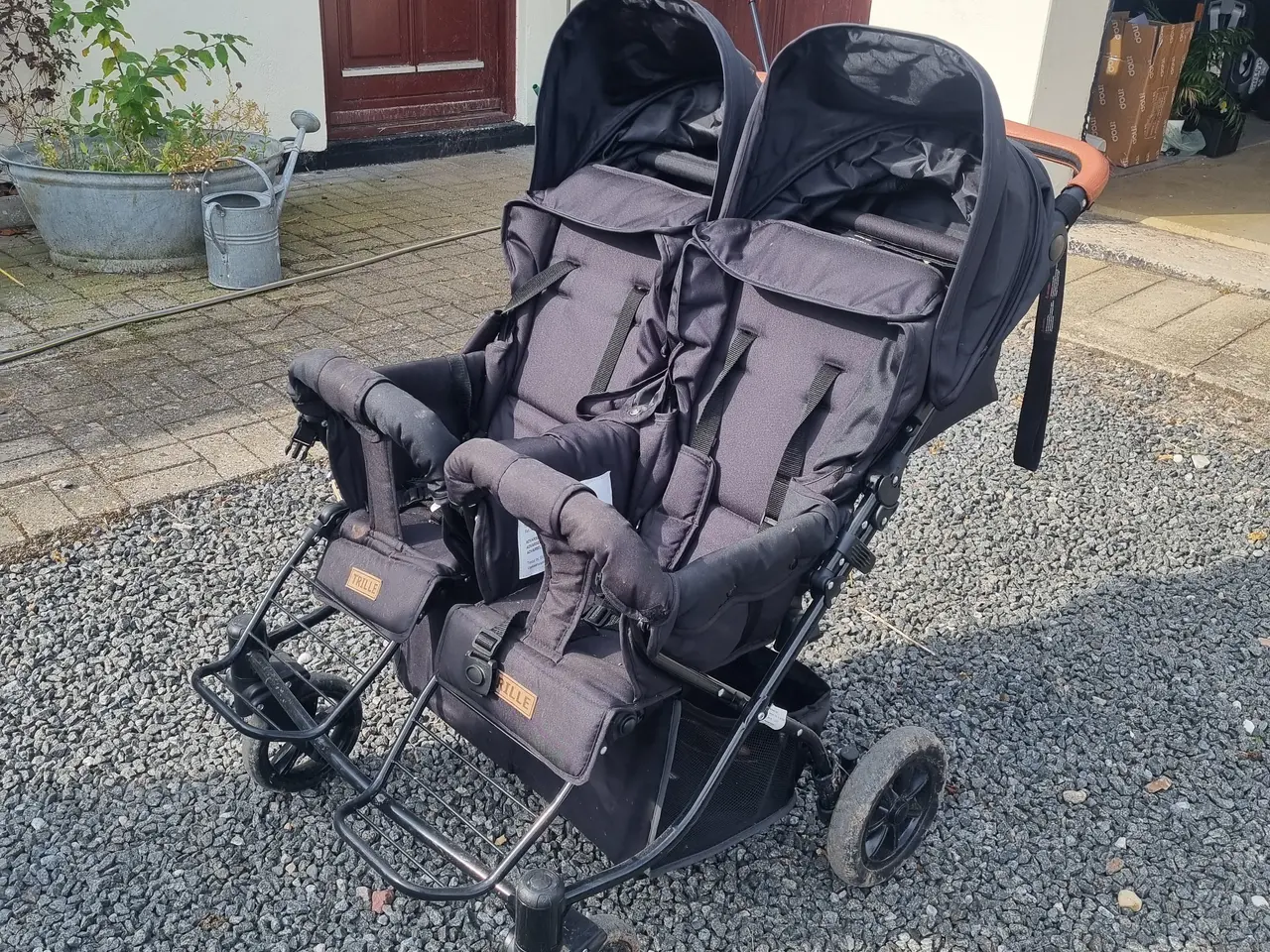 Billede 2 - Trille tvillingeklapvogn stort set ny