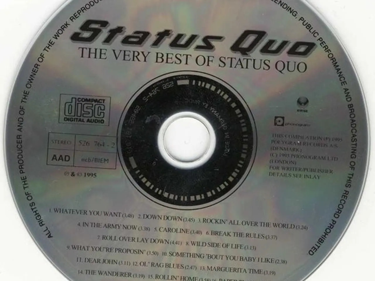 Billede 3 - Status Quo – Whatever You Want – CD