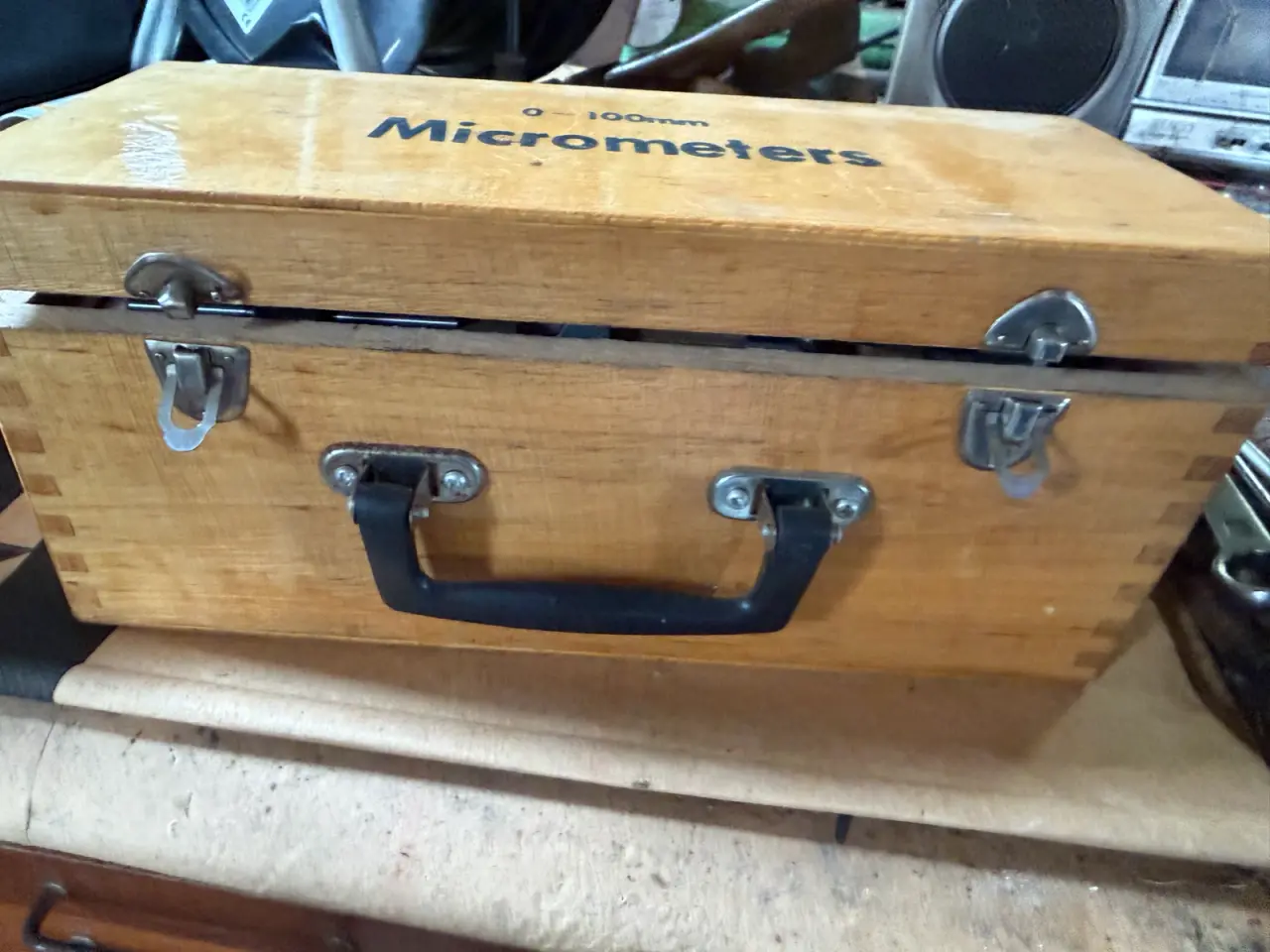 Billede 2 - 2 stk komplette TESA mikrometersæt (0-100mm) 
