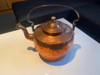 Kobber Tekande med låg og håndtag, P.A.S.