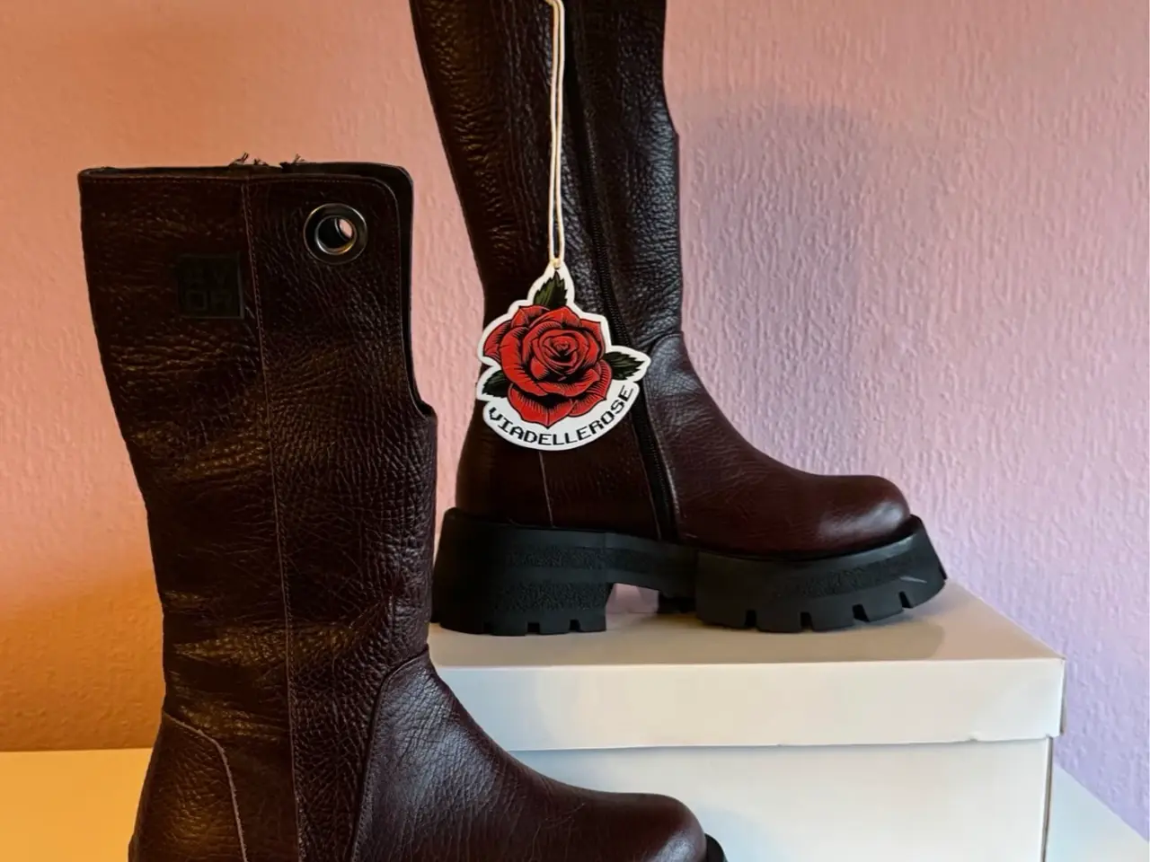 Billede 2 - Ægte læder boots fra Viadellerose #VDR