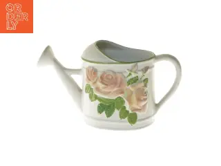 Dekorativ vandkande med rosemotiv (str. 15,5x11,5x30 cm)