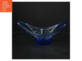 Blå glasskål (str. 27 cm)