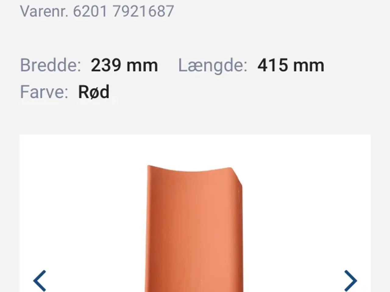 Billede 1 - Vingetagsten Rød sælges