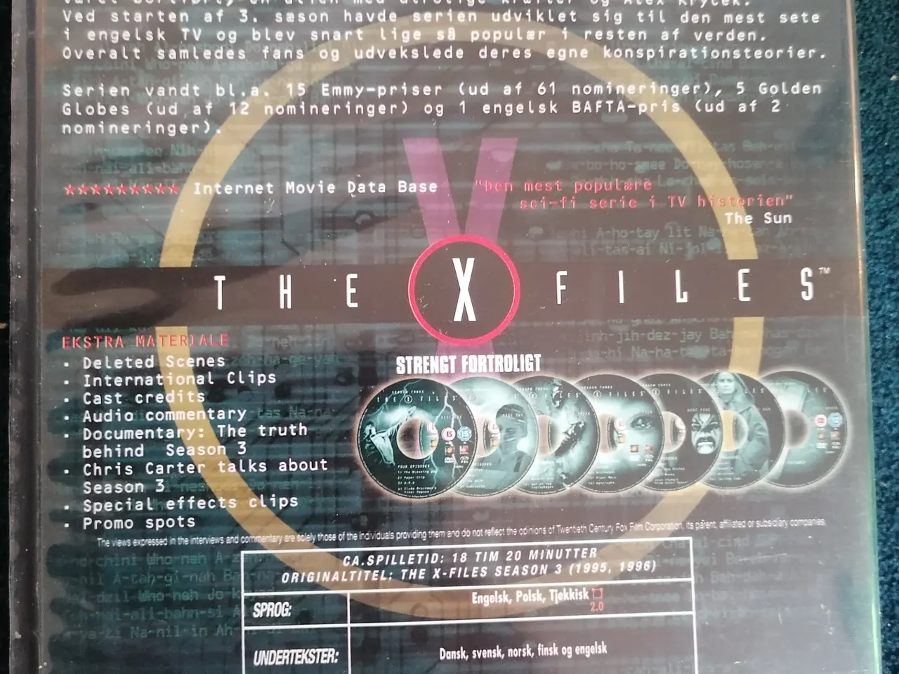Billede 2 - Strengt Fortroligt/The X-Files Sæson 3