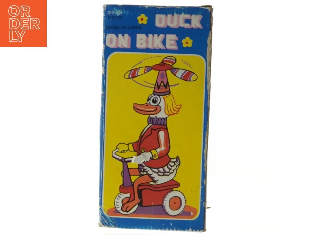 Billede 4 - 1920'er Blik legetøj, and på cykel (str. 20 cm)