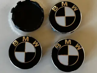 BMW center kapsler sort hvid 56/53mm