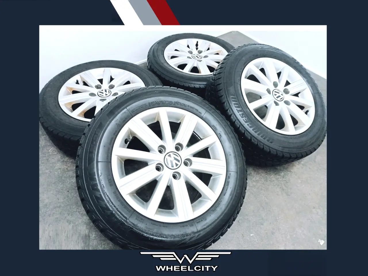 Billede 1 - 5x112 15" ET50 nav 57,1ø VW vintersæt