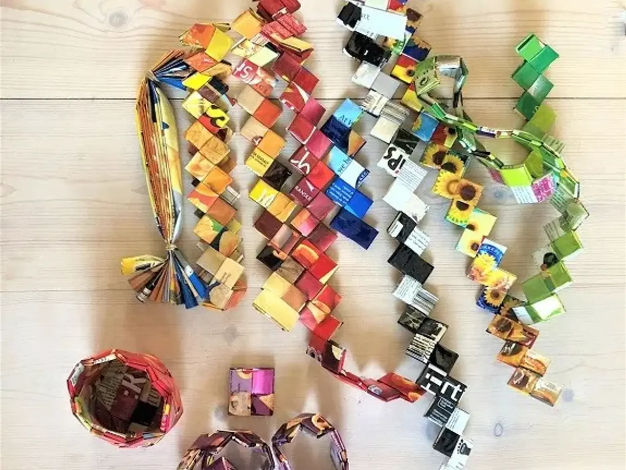 Billede 5 - LAPPER TIL CANDYWRAP flettetklart materiale