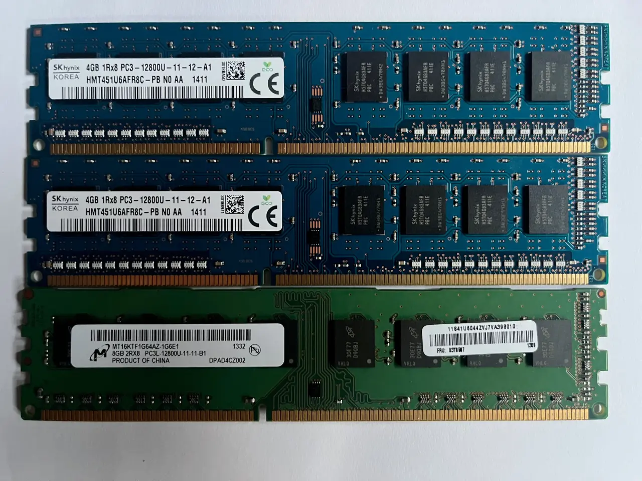 Billede 1 - DDR3 RAM. 2 x 4 Gbyte + 1 x 8 Bbyte. 1600 MHz