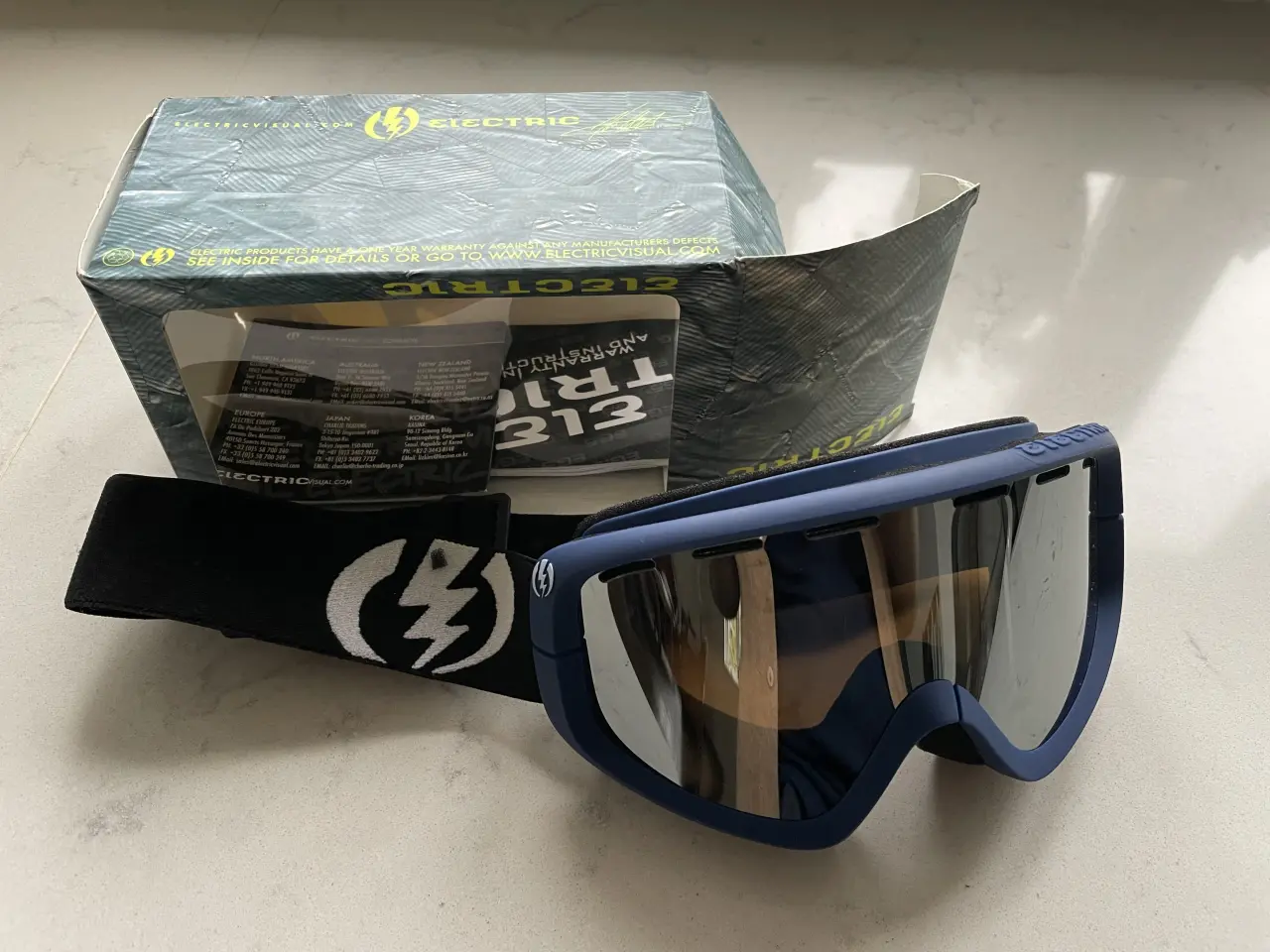 Billede 1 - ElectricVisual skibriller i navy/bronze