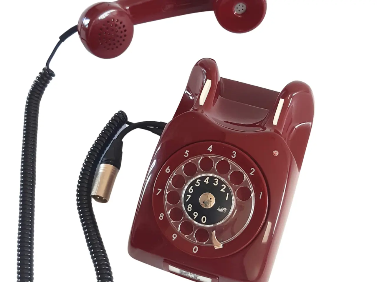 Billede 3 - Retro telefon mikrofon 2 (Okseblod rød)