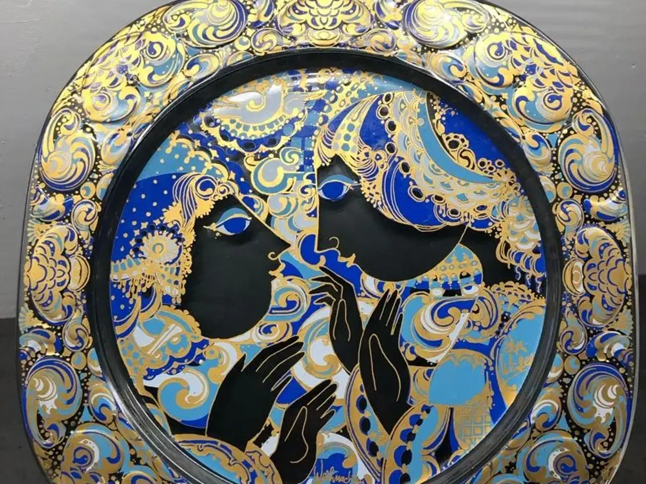 Billede 4 - Retro Wiinblad glas platter 1976 og 1977