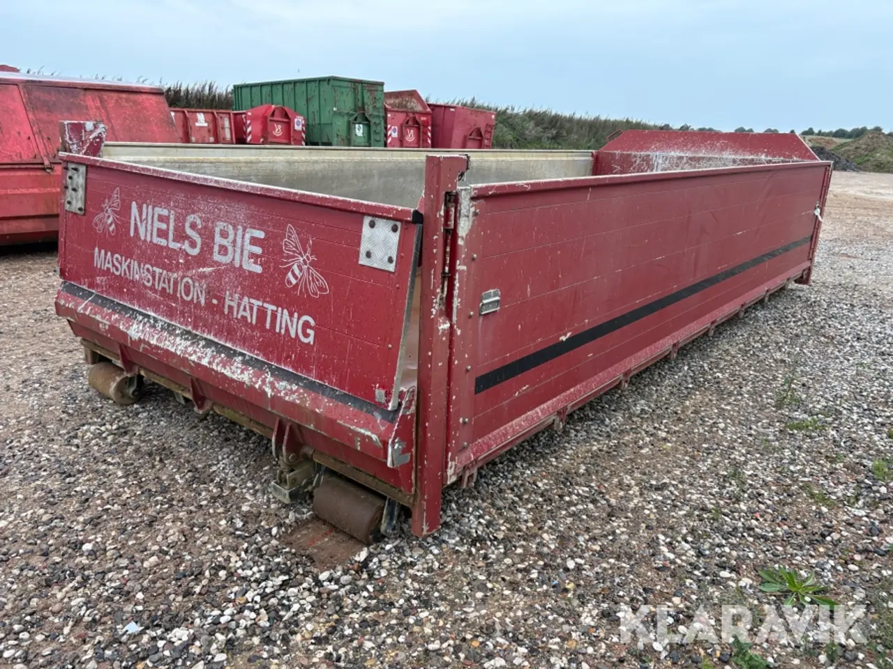 Billede 1 - Kroghejscontainer med 3-vejs tip og hydraulisk klap