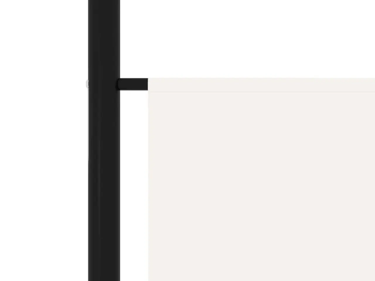 Billede 5 - 3-panels rumdeler 150 × 180 cm - hvid foldeskærm