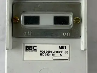 BBC Brown Boveri M61 Closed Load Break kontakt VDE