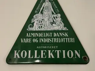 Emaljeskilt, Trekantet, grøn