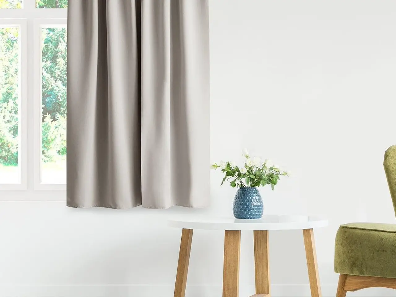 Billede 5 - Mørklægningsgardin RESTILO BLACKOUT - lys beige, 140 x 230 cm