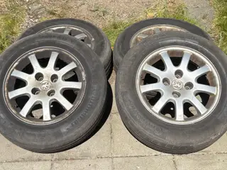 Peugeot Alufælge "15" (4x) m Conti 195/65 R 15 V