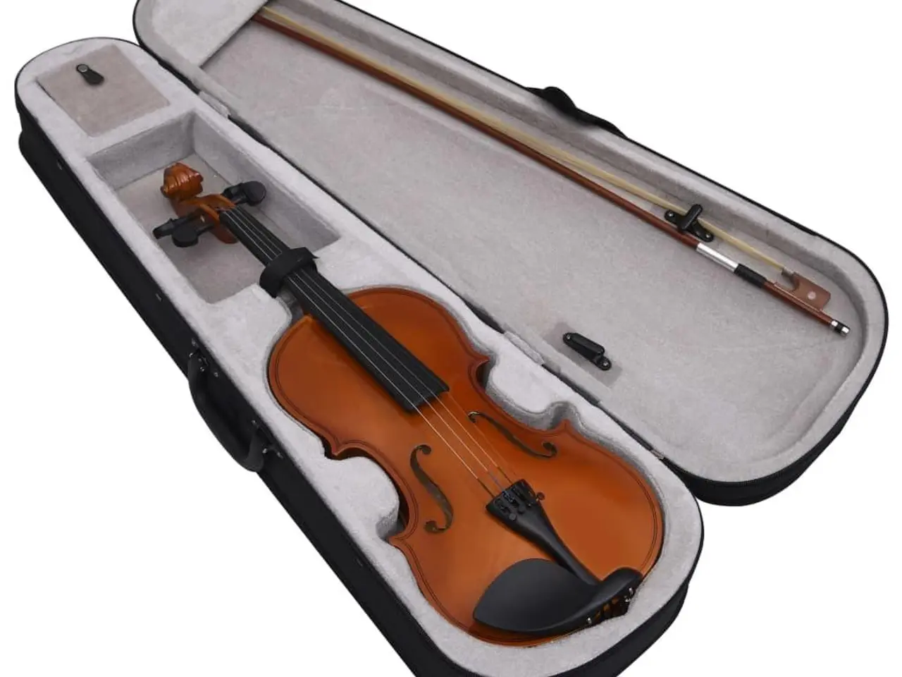 Billede 2 - Violinsæt 4/4 med bue, hagestøtte og taske