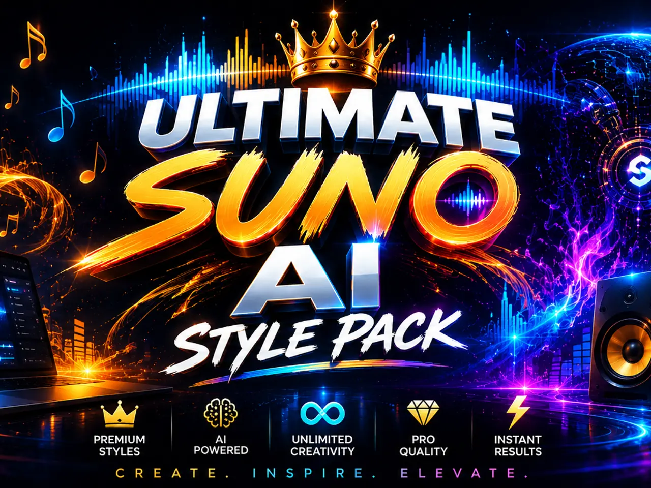 Billede 1 - Ultimate_Suno AI_Style_Pack