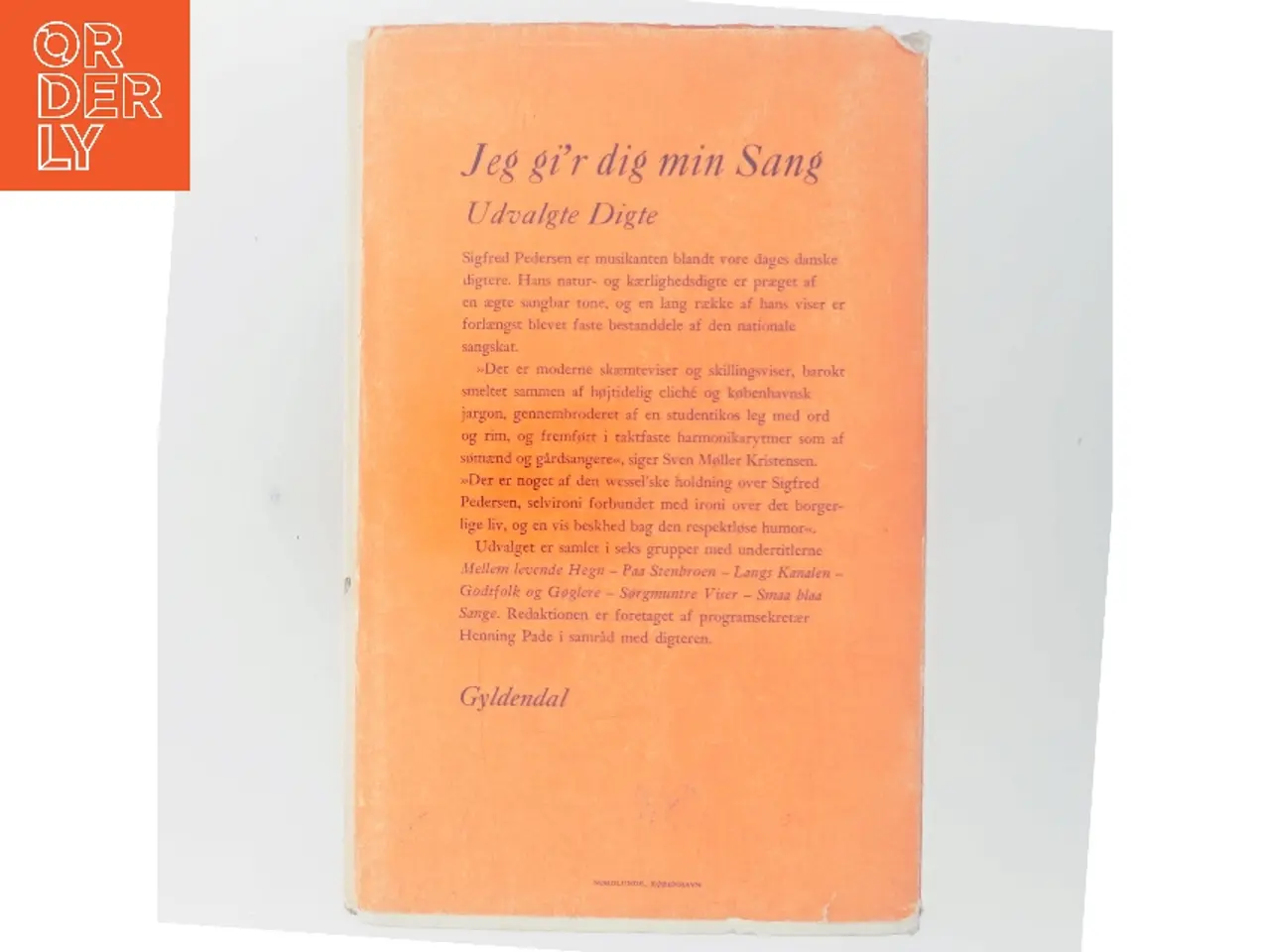 Billede 3 - Jeg gi’r dig min Sang af Sigfred Pedersen (Bog)