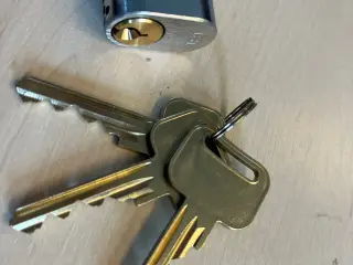 Låsecylindre ovale inkl. 3 nøgler