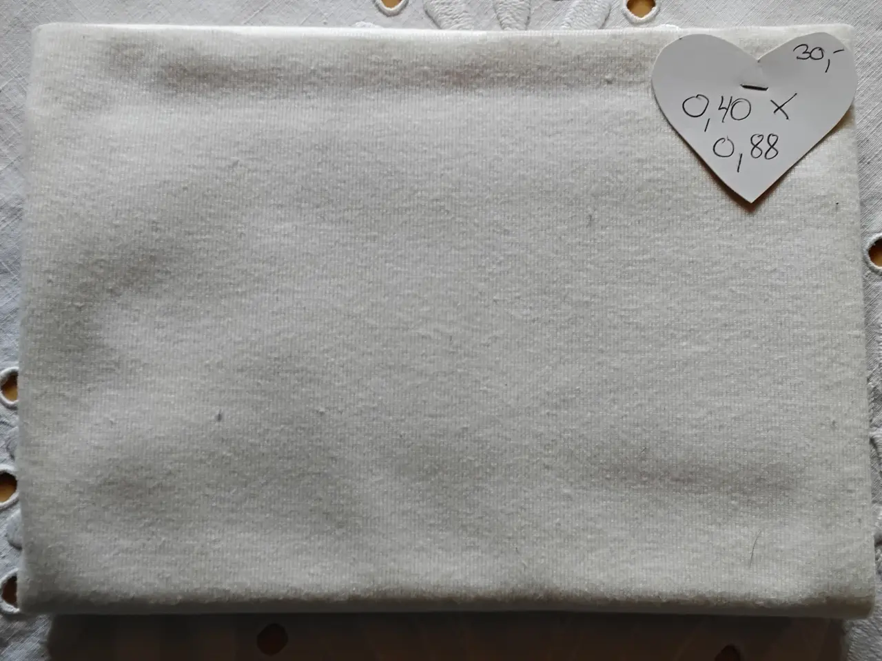 Billede 1 - Rib i offwhite - mål ca 0,40m X 0,88m