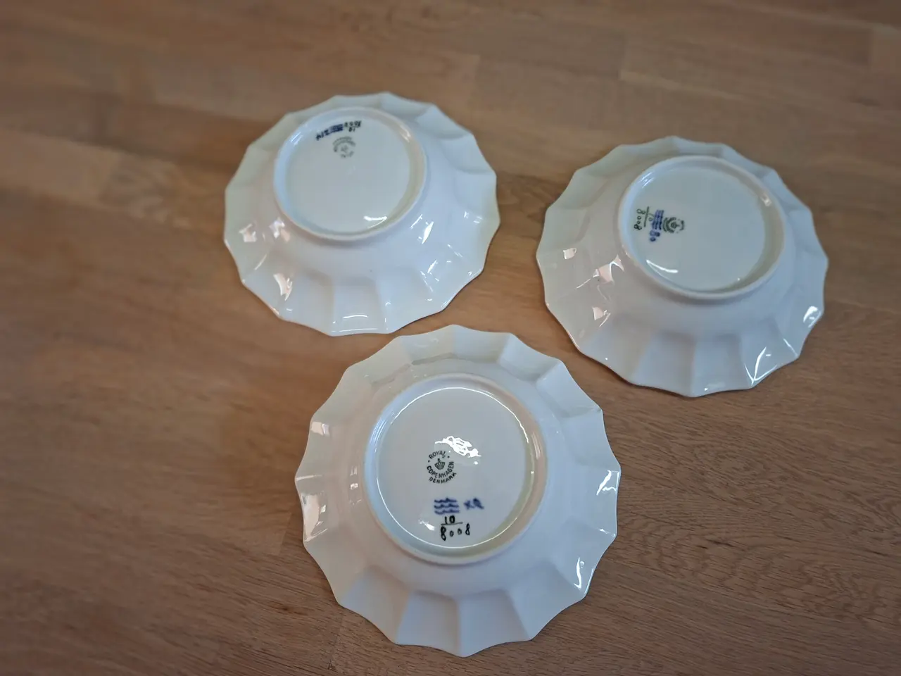 Billede 2 - 3 Blå Blomst Flet - model 8008 - asietten