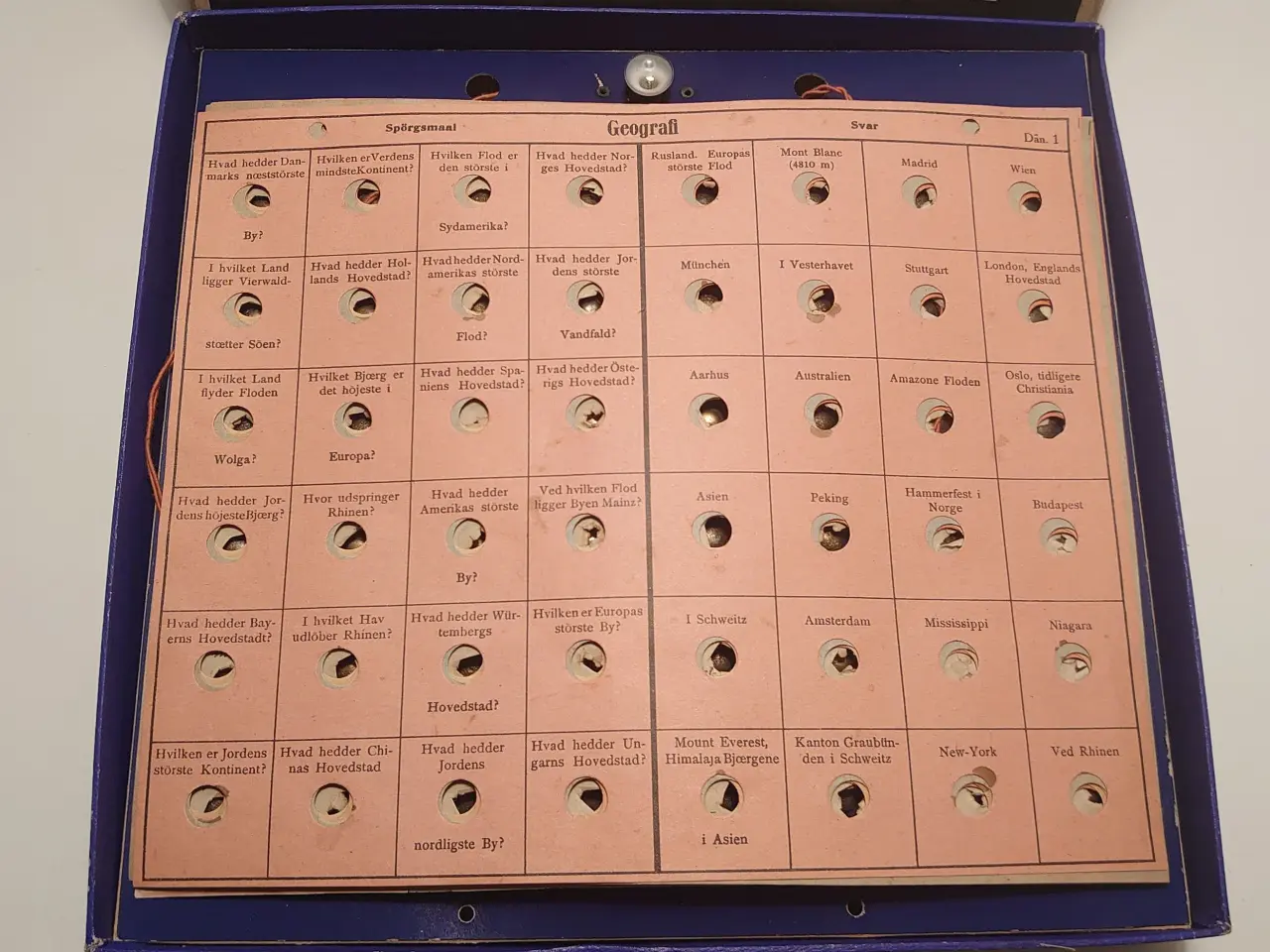 Billede 3 - Antikt quiz/elspil "Electra" Tysk fra ca. 1850.