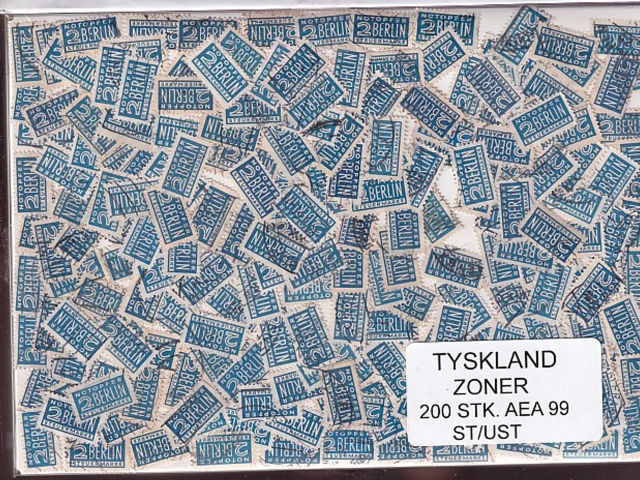 Billede 1 - Tyskland Zoner - 200 stk. AFA nr. 99 Stemplet/ust.
