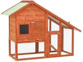 Kaninbur 140x63x120 cm massivt fyrretræ