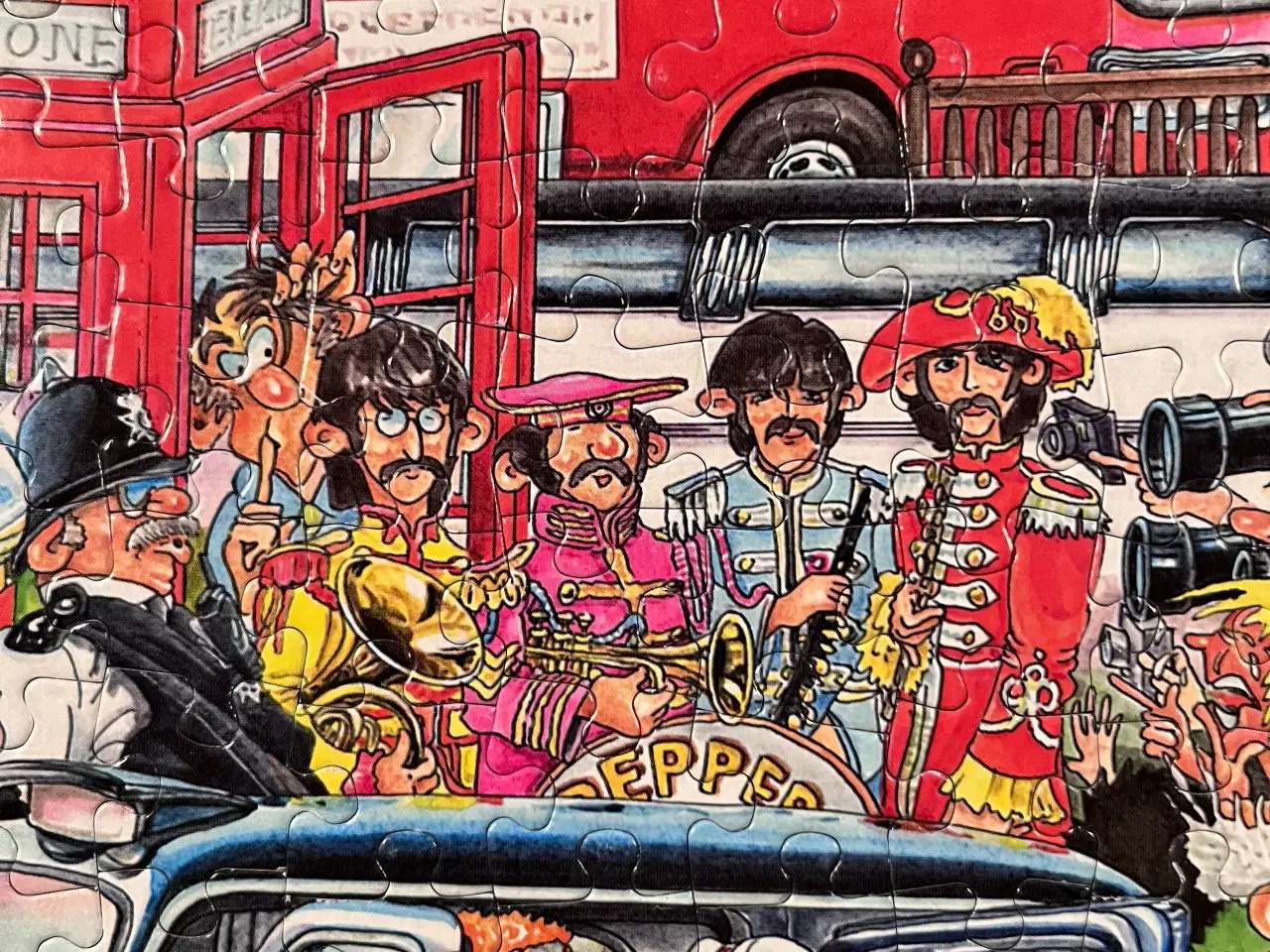 Billede 4 - Puslespil Comic Cartoon Picadilly Circus 1000