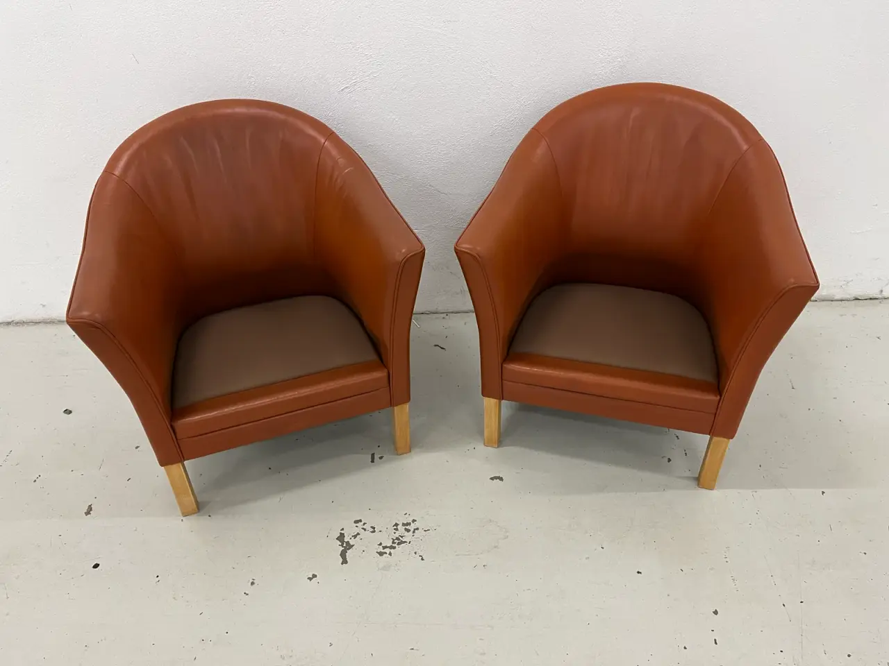 Billede 6 - 2 eksklusive Mogens Hansen MH80 i premium cognac.