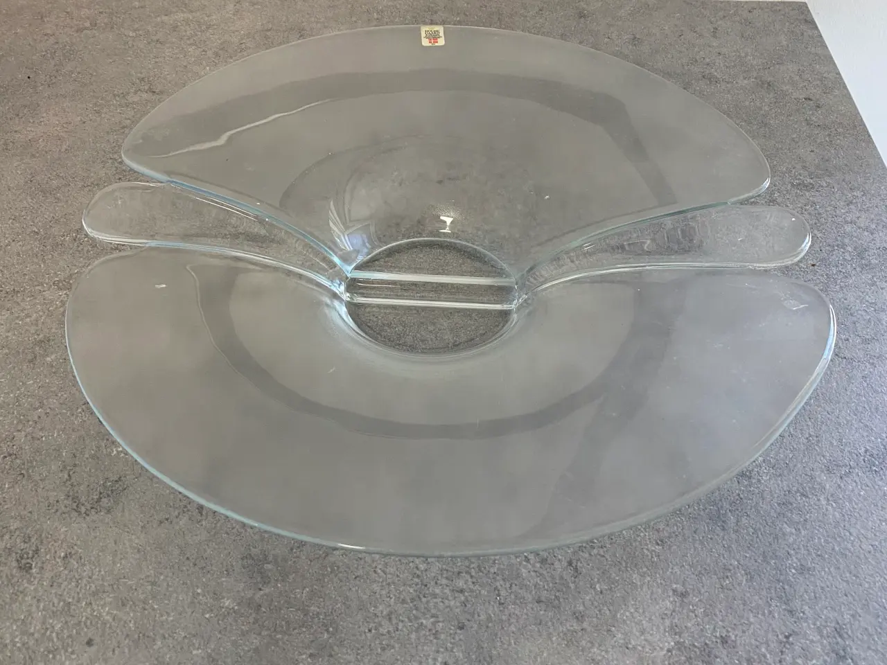 Billede 1 - Glas fad Holmegård 
