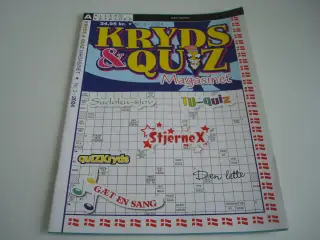 Kryds og quiz magasinet kryds og tværs / krydsord/